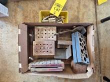 Box of Assorted Machinist Grounds, Bases, & Related Parts