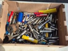 Box of Assorted Machinist Bits - Some Larger Sizes