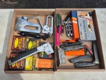 Stapler, Staples, Pocket/Utility Knives, & Blade Sharpener