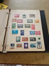 Binder of Vintage United Nations Stamps