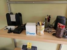 Desk & Shelving Contents - Office Supplies, Royal P70 Pencil Sharpener, Organizers, Power Centers, &