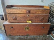 Wooden Benchtop Storage Boxes