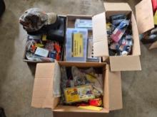 Box of Electrical Hardware, Heat Shrink Kits, Terminals, & Other Electrical Items