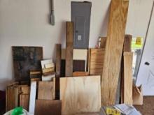Assortment of Lumber and Mirror