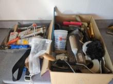 Assortment of Painting Supplies, Trowels