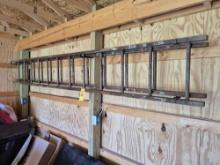 24 Ft. Wooden Extension Ladder