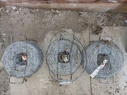 3 Partial Rolls 15.5 gauge High Tensile Barbwire