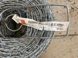 3 Partial Rolls 15.5 gauge High Tensile Barbwire