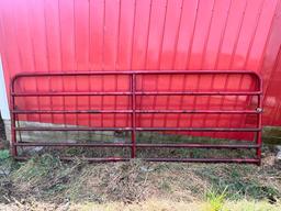 Approx 12Ft Red 6 Bar Bull Gate