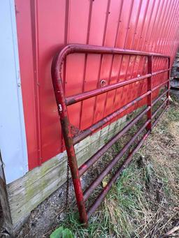 Approx 12Ft Red 6 Bar Bull Gate