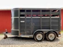 2015 Moritz Int CBR68-13 Livestock Steel Bumper Trailer