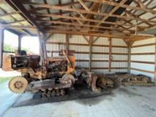 Case 450 Dozer, Shows 3,913 Hrs., Track Undercarriage Is Disassembled;