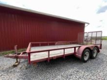 Wrangler 16 Ft. Tandem Trailer W/ Gate;
