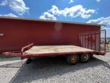 HD 16 Ft. Tandem Axle Dovetail Trailer W/ Gate;