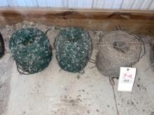3 Partial Rolls of Heavy Gauge Barbwire