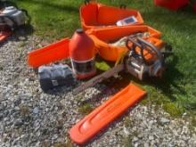 Stihl MS 180c chainsaw, Stihl case, chain line, Stihl hp altar oil, extra chains