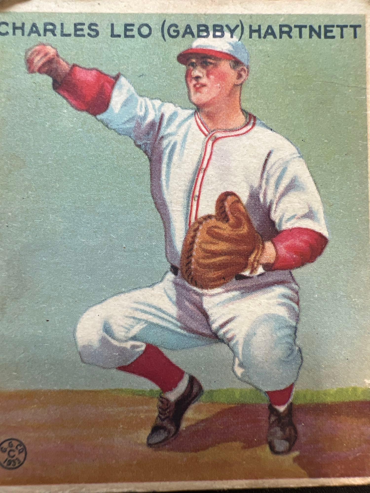 1933 Goudey Gabby Hartnett No. 202 Baseball Card