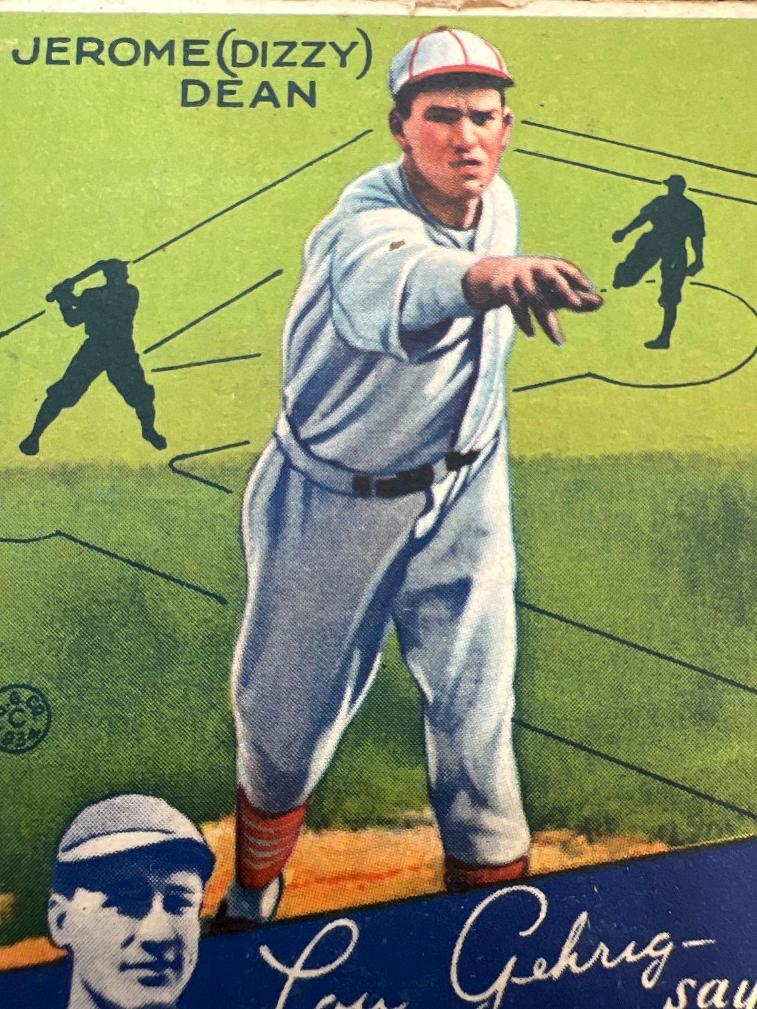 1934 Goudey Dizzy Dean No. 6 Baseball Card