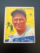 1934 Goudey Lou Gehrig No. 37 Baseball Card