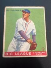1933 Goudey Big League Ray Kremer #54 Baseball Card