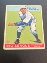 1933 Goudey George Walberg #183 Baseball Card