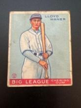 1933 Goudey Lloyd Waner No. 164 Baseball Card