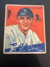 1934 Goudey Lou Gehrig Says Willie Kamm # 14 Baseball Card