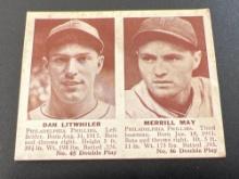 1941 Double Play Litwhiler May #45 #46 Baseball Card