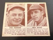 1941 Double Play Johnson Nagel #49 #50 Baseball Card