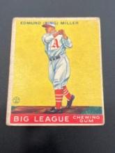 1933 Goudey Big League Edmund Bing Miller # 59 Baseball Card
