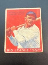 1933 Goudey Babe Ruth No. 149 Baseball Card