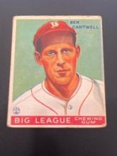 1933 Goudey Big League Ben Cantwell No. 139 Baseball Card