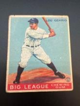 1933 Goudey Lou Gehrig No. 92 Baseball Card