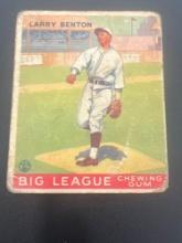 1933 Goudey Big League Larry Benton No. 45 Baseball Card