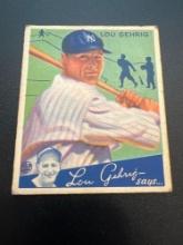 1934 Goudey Lou Gehrig No. 61 Baseball Card