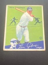 1934 Goudey Lou Gehrig Says Ben Chapman No. 9 Baseball Card