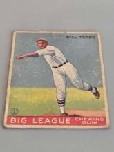 1933 Goudey Big League Bill Terry # 20 Baseball Card