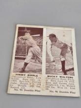 1941 Double Play Jimmy Ripple #95 Bucky Walters #96 Baseball Card