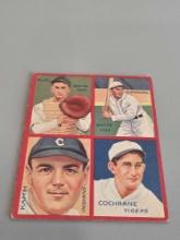 1935 Goudey 4in1 Ruel Kamm Simmons Cochrane #5A Baseball Card
