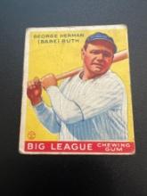 1933 Goudey Babe Ruth No. 53 Baseball Card