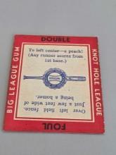 1935 Goudey Gum Big League Knot Baseball Card Game Double Foul #1