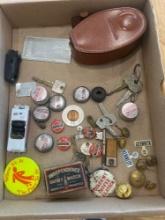 Vintage Coca-Cola Bottle Caps, Pins, Keys