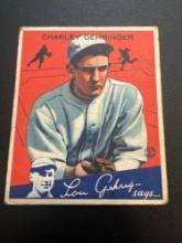 1934 Goudey Charley Gehringer No. 23 Baseball Card