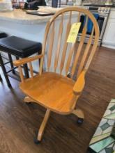 Oak desk chair