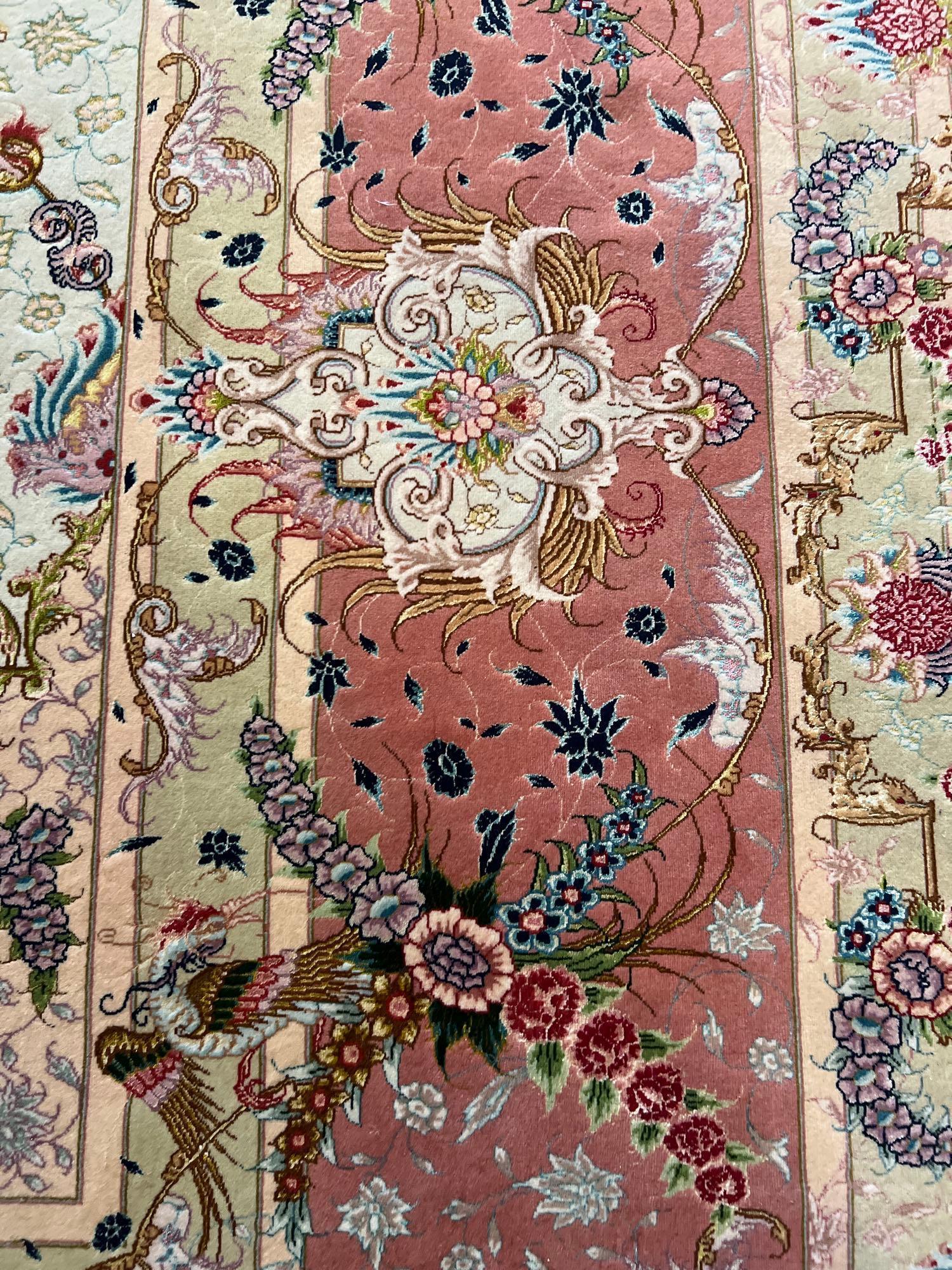 Hand Woven High Quality Persian Wool and Silk Rug
