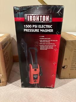 New In Box Ironton 1500 PSI Electric Pressure Washer