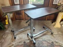 (2) Adjustable Side Tables