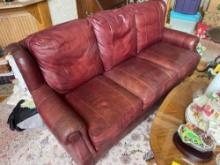Henredon Leather Couch