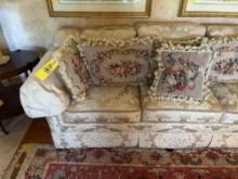 Floral Upholstered Couch