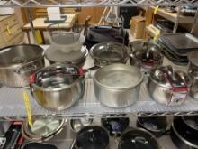 Shelf Contents - Diamond Home Casserole Dishes, Pots, Pans, & Shakers